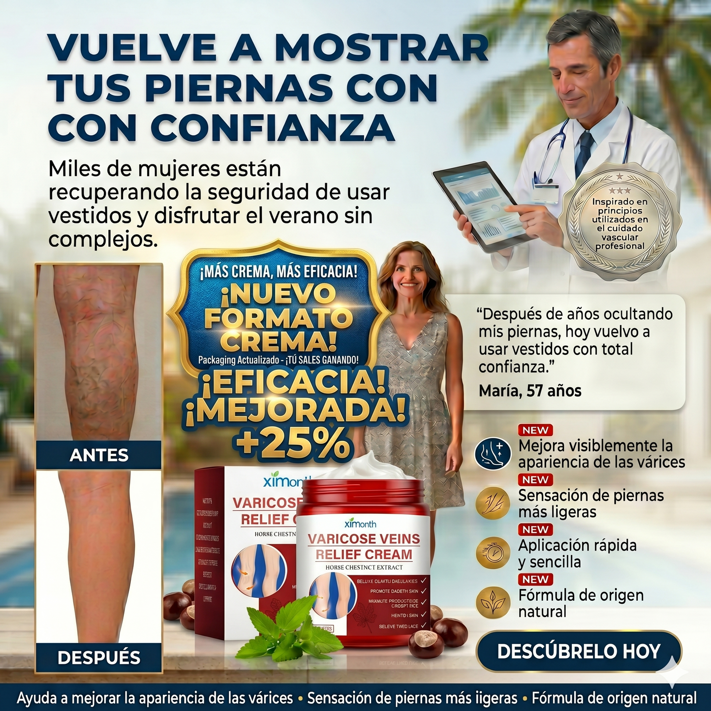 VARIVEINS™ - CREMA ANTI-VARICES, RECUPERA TUS PIERNAS LISAS EN SEGUNDOS