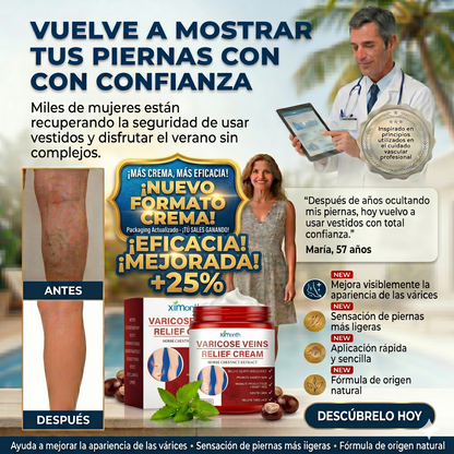 VARIVEINS™ - CREMA ANTI-VARICES, RECUPERA TUS PIERNAS LISAS EN SEGUNDOS